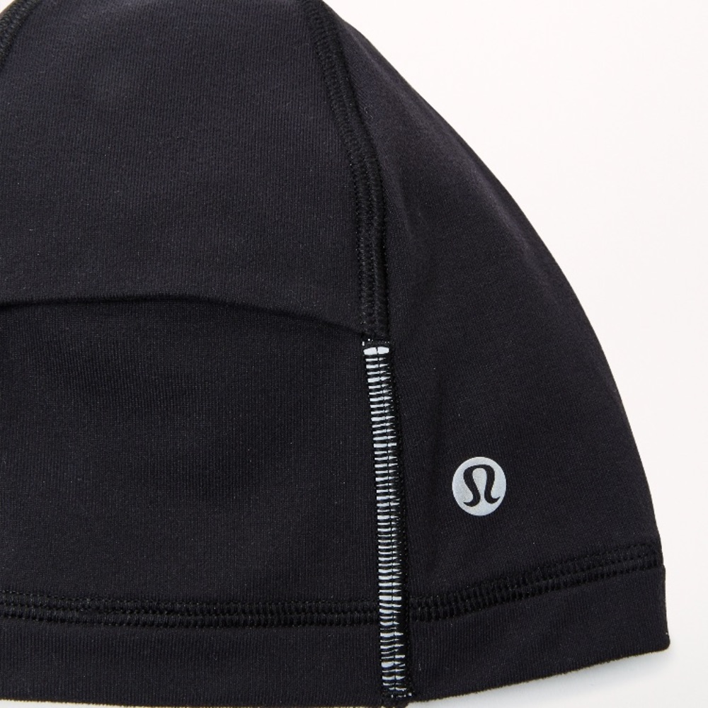 NWT BLACK LULULEMON RUN IT OUT TOQUE - - One Size - Picture 5 of 8